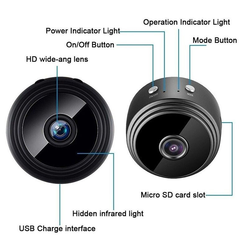 WiFi Camera – Full HD 1080p Portable Security Camera